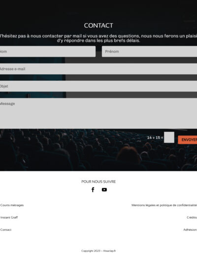 formulaire de contact